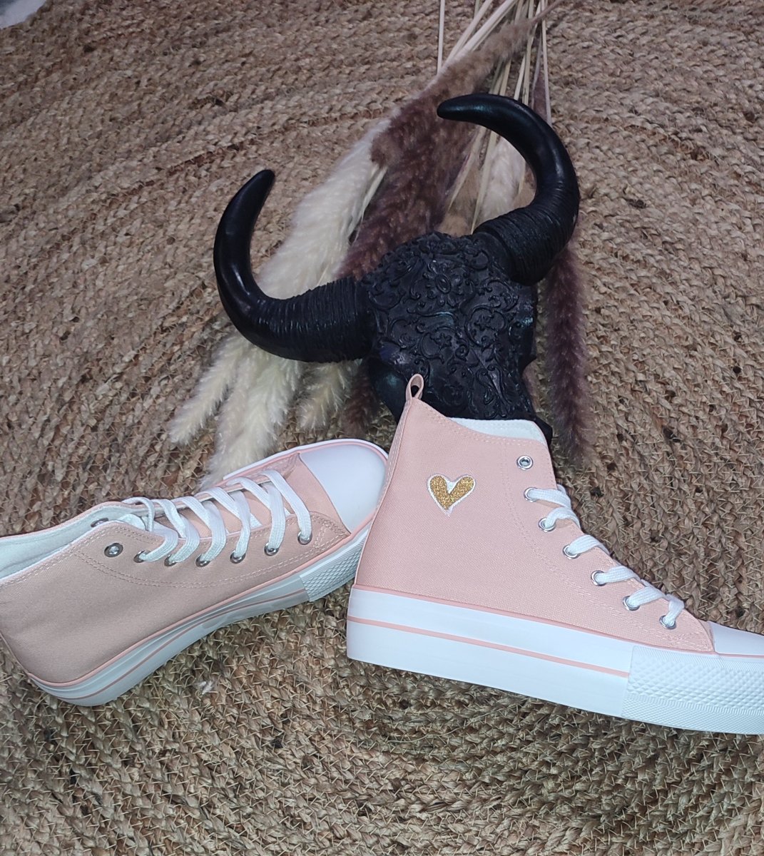 Baskets coeur Chicmuse roses – Image 3